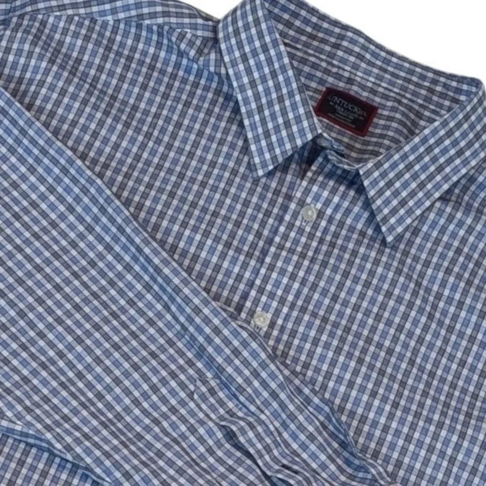 UNTUCKit Men's Check Dress Shirt Long‎ Sleeve Button Down Collared Shirt